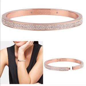Henri Bendel Rose Gold Pave Bracelet